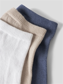 NAME IT 3-Pak Valde Ankel Strømper Bright White 